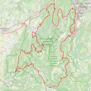 Itinéraire Cyclo : La haute route Vertaco, distance, dénivelé, altitude, carte, profil, trace GPS