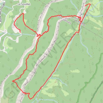 Itinéraire Le Belvédère du Rivet depuis les Gailleux - Saint-Gervais, distance, dénivelé, altitude, carte, profil, trace GPS
