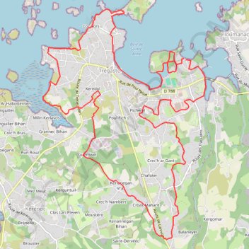 Itinéraire Tourony 16Km, distance, dénivelé, altitude, carte, profil, trace GPS