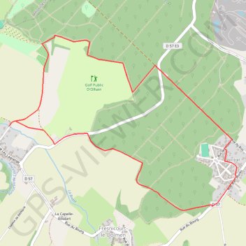 Itinéraire Ohlain, sentier des Garinettes (6,1 Km), distance, dénivelé, altitude, carte, profil, trace GPS
