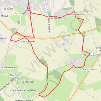 Itinéraire La Comtesse de Ségur - Aube, distance, dénivelé, altitude, carte, profil, trace GPS