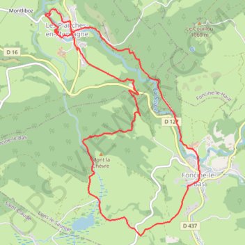 Itinéraire Eaux vives, eaux dormantes, distance, dénivelé, altitude, carte, profil, trace GPS