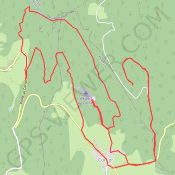Itinéraire Tour Corlier, distance, dénivelé, altitude, carte, profil, trace GPS