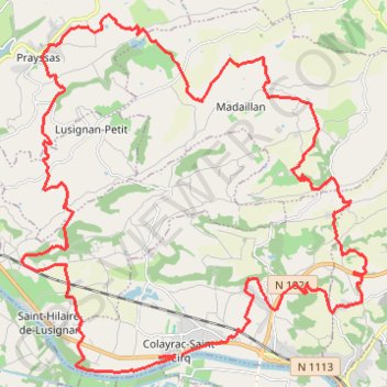 Itinéraire Rando Colayrac Saint-Cirq, distance, dénivelé, altitude, carte, profil, trace GPS