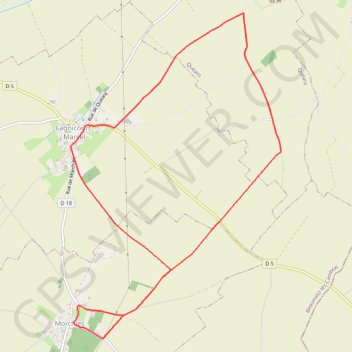 Itinéraire Le sentier des Huguenots - Morchies, distance, dénivelé, altitude, carte, profil, trace GPS