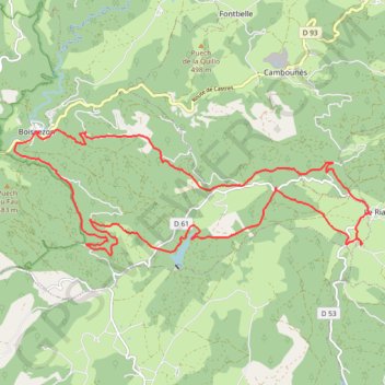 Itinéraire Rampalliou, distance, dénivelé, altitude, carte, profil, trace GPS