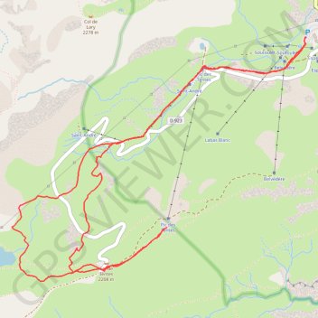 Itinéraire Le Pic de Tentes - Gavarnie, distance, dénivelé, altitude, carte, profil, trace GPS