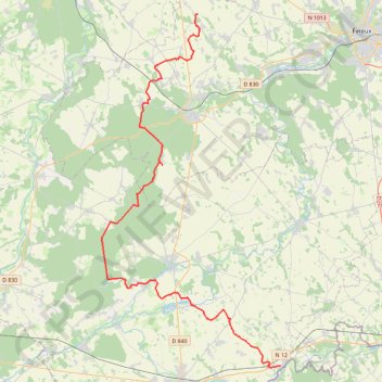 Itinéraire De Tillières-sur-Avre à Ormes, distance, dénivelé, altitude, carte, profil, trace GPS