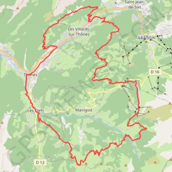 Itinéraire Trail_AravisTrail-Elie_v2, distance, dénivelé, altitude, carte, profil, trace GPS
