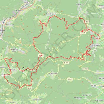 Itinéraire La rando des myrtilles, distance, dénivelé, altitude, carte, profil, trace GPS