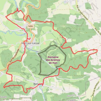 Itinéraire Rochefort Randonnée, distance, dénivelé, altitude, carte, profil, trace GPS