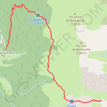 Itinéraire Col du Vay ou de l'Envers, distance, dénivelé, altitude, carte, profil, trace GPS