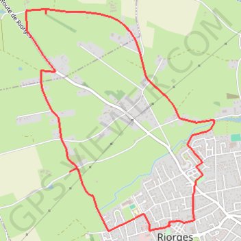 Itinéraire Balades Riorgeoises - Le Bocage, distance, dénivelé, altitude, carte, profil, trace GPS