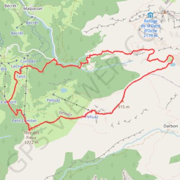 Itinéraire Traversée de la Pointe de Pelluaz, distance, dénivelé, altitude, carte, profil, trace GPS