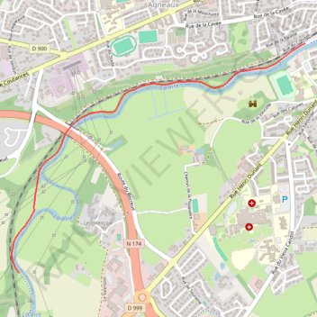 Itinéraire parcours 5 km, distance, dénivelé, altitude, carte, profil, trace GPS