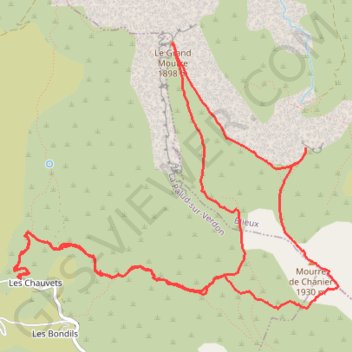 Itinéraire La Palud sur Verdon, distance, dénivelé, altitude, carte, profil, trace GPS