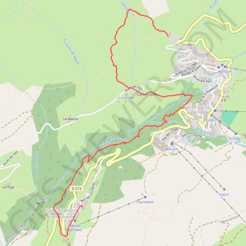 Itinéraire Face Est Saint François Longchamp, distance, dénivelé, altitude, carte, profil, trace GPS