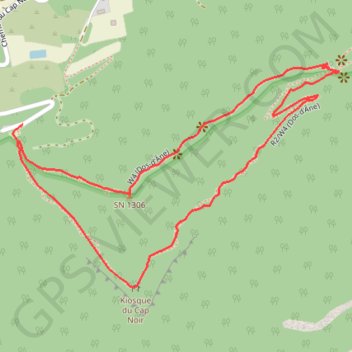 Itinéraire Dos d'Ane - Cap Noir, distance, dénivelé, altitude, carte, profil, trace GPS