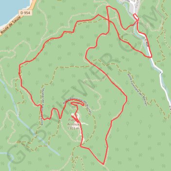 Itinéraire TRK1, distance, dénivelé, altitude, carte, profil, trace GPS