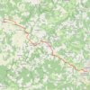 Itinéraire Nontron vers Marthon 25 Flow vélo, distance, dénivelé, altitude, carte, profil, trace GPS