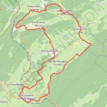 Itinéraire Jura Langouette-23403226, distance, dénivelé, altitude, carte, profil, trace GPS