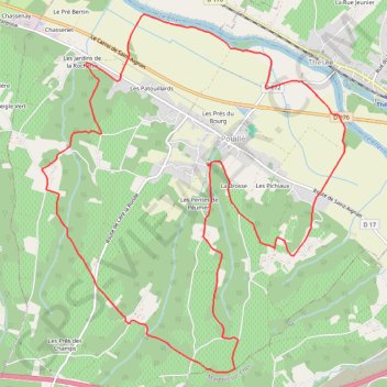 Itinéraire Entre vignes et val - Pouillé, distance, dénivelé, altitude, carte, profil, trace GPS