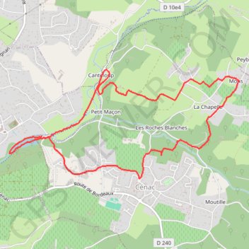 Itinéraire 33-507, distance, dénivelé, altitude, carte, profil, trace GPS
