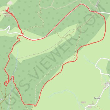 Itinéraire Nages - Le Montalet, distance, dénivelé, altitude, carte, profil, trace GPS