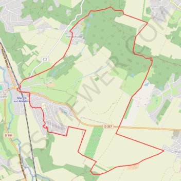Itinéraire Tareil sur Mauldre, distance, dénivelé, altitude, carte, profil, trace GPS