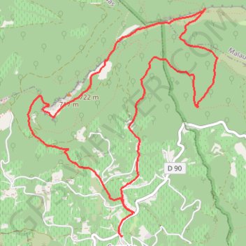 Itinéraire Suzette (84) - Saint Amand par le Pas du Loup, distance, dénivelé, altitude, carte, profil, trace GPS
