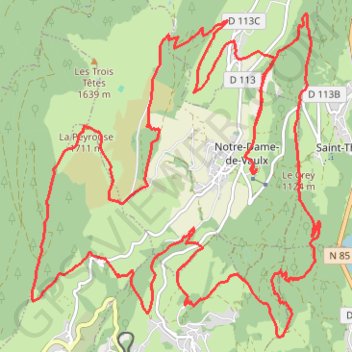 Itinéraire 30 km VTT 2023, distance, dénivelé, altitude, carte, profil, trace GPS
