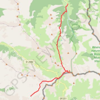 Itinéraire Queyras-Viso Étape 03 : Refuge de La Blanche - Pain de Sucre - L'Echalp, distance, dénivelé, altitude, carte, profil, trace GPS