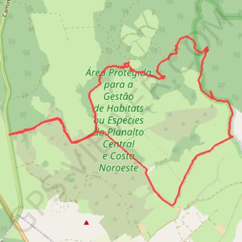 Itinéraire PRC06 TER - Rocha do Chambre, distance, dénivelé, altitude, carte, profil, trace GPS