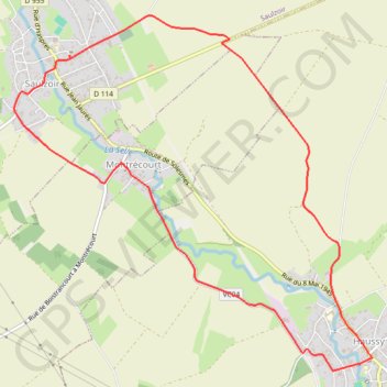 Itinéraire Circuit de la vallée des Saules - Saulzoir, distance, dénivelé, altitude, carte, profil, trace GPS