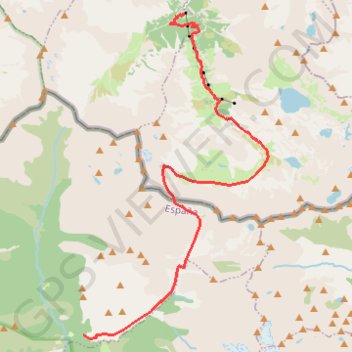 Itinéraire Viados-Port du Prat, distance, dénivelé, altitude, carte, profil, trace GPS