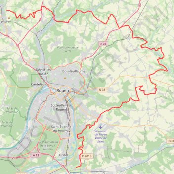 Itinéraire GR25 De Sotteville-sous-le-Val à Saint Pierre-de-Varengeville (Seine-Maritime), distance, dénivelé, altitude, carte, profil, trace GPS