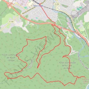 Itinéraire Circuit pédestre - Repy, distance, dénivelé, altitude, carte, profil, trace GPS