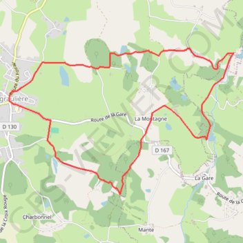 Itinéraire Le Moulin de Mazel - Lagraulière - Pays de Tulle, distance, dénivelé, altitude, carte, profil, trace GPS