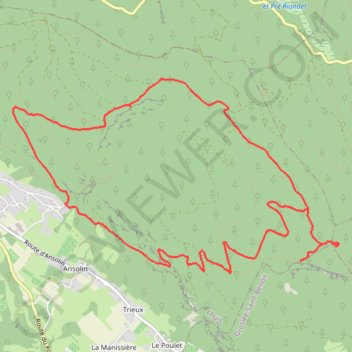 Itinéraire Montagne de Tentanet, distance, dénivelé, altitude, carte, profil, trace GPS