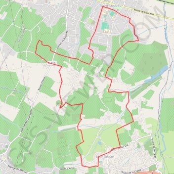 Itinéraire Saint Loubes - Montussan, distance, dénivelé, altitude, carte, profil, trace GPS