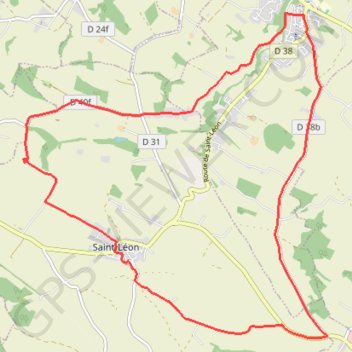 Itinéraire Une bonne sueur à Saint-Léon.., distance, dénivelé, altitude, carte, profil, trace GPS