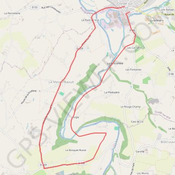 Itinéraire Etape 03 CLM Condè, distance, dénivelé, altitude, carte, profil, trace GPS