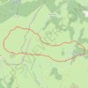 Itinéraire Raquettes - Puy de Gudette Aubrac, distance, dénivelé, altitude, carte, profil, trace GPS