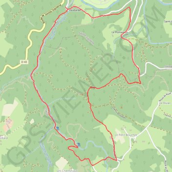 Itinéraire Charrerogne-en-Dunière - Vaubarlet, distance, dénivelé, altitude, carte, profil, trace GPS