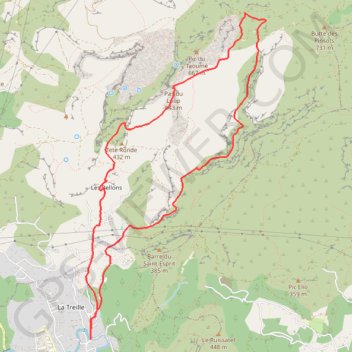 Itinéraire Sentier Pagnol, distance, dénivelé, altitude, carte, profil, trace GPS