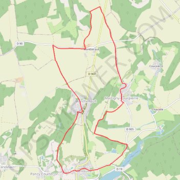 Itinéraire Le Charmois, distance, dénivelé, altitude, carte, profil, trace GPS