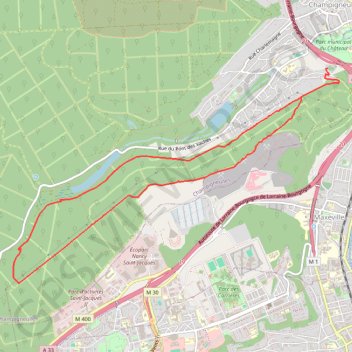 Itinéraire Cimetière paysager Champigneulles, distance, dénivelé, altitude, carte, profil, trace GPS