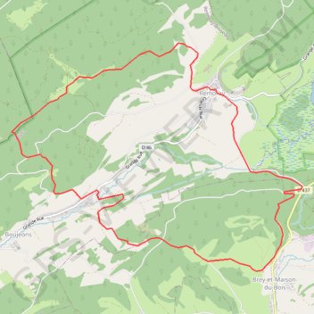 Itinéraire Le Belvédère des deux lacs - Doubs, distance, dénivelé, altitude, carte, profil, trace GPS