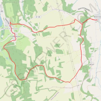 Itinéraire Sortie Brevoines combe à l'Abbé, distance, dénivelé, altitude, carte, profil, trace GPS