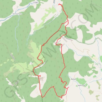 Itinéraire Cougoir au départ de Miélandre, distance, dénivelé, altitude, carte, profil, trace GPS